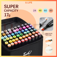 12/24/48/60/80/120/168pcs touch five markers set 17G high-capacity 3mm/6mm double head permanent alc