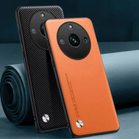 Luxury PU Leather Case For Realme 11 Pro Plus 5G Matte Cover Silicone Protection Phone Case For Realme 11 Pro Realme11 Coque