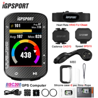 BSC300 iGPSPORT Bicycle GPS Computer Riding Cycling Odometer Route Navigation Wireless Speedometer Support Powermeter ANT+