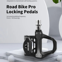 Bicycle Road Self-Locking Pedals P601 Road Nylon Locking Pedals SPD-SL System Perrin Pedals with Locking Plate