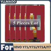 5 Pieces New LCD For VIVO Y71 Y7 Y71i Y71A LCD Display For V1731B 1724 1801 Display Screen Touch Digitizer Assembly Replacement