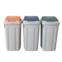 【KEYWAY】聯府分類附蓋垃圾桶42L-3入環保回收桶L42