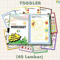 Paket Worksheet Aktivitas Anak HVS F4 / Paket Mainan Edukasi Aktivitas Anak / Paket Worksheet Kertas