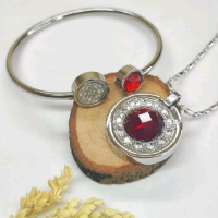 Set Kalung Kesehatan Quantum Germanium Gelang Model Bulat