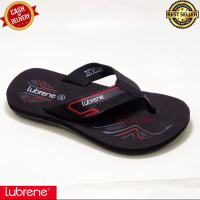 Lubrene Sandal Jepit Pria Cairo Original Karet Anti Slip Sendal Jepit Black Size 38-43 Kualitas Ting