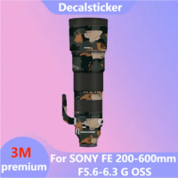 For SONY FE 200-600mm F5.6-6.3 G OSS Lens Sticker Protective Skin Decal Film Anti-Scratch Protector Coat F/5.6-6.3 SEL200600G