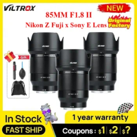 VILTROX 85mm F1.8 II Full Frame Auto Focus Lens Canon Nikon Fuji Sony Lens for Sony E Fuji fujifilm X Nikon Z mount Camera Lens