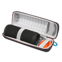 Newest Travel Protective Wireless Bluetooth Speakers Case for JBL Flip 4 flip4 Extra Space For Plug&amp;Cables Storage Zipper Bags