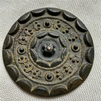 Bronze crafts Han Dynasty green rust bronze mirror 1745 patina mellow.