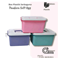 BOX CONTAINER + HANDEL - Pegangan / Kotak Plastik / Box Plastik Serbaguna