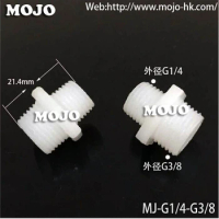 Free shipping ! MJ-G1/4-G3/8 plastic pipe nut Fastener adapter plastic pipe nut plastic pipe buckle pipe fittings connector