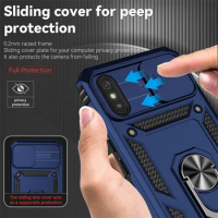 For Redmi 9A Case Magnetic Car Ring Shockproof Armor Stand Holder Phone Cases For Xiomi Xiaomi Redmi 9A 9i 9AT Redmi9A Cover
