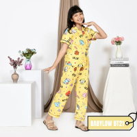 Pakaian One Set Setelan Stelan Baju Bju Tidur Piyama Piama Lengan Pendek Celana Panjang Anak Anak Ke