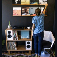 Rack Musik Rak Tempat BOK Rak Piringan Hitam dengan Desain Modern dan Fungsi Multifungsi untuk Kolek