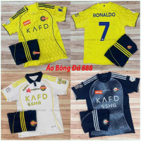[Mua ngay tiết kiệm] Bộ Quần Áo Bóng Đá CLB Al Nassr 2025, Áo Đá Banh Ronaldo - Vải Polyester Gai Th