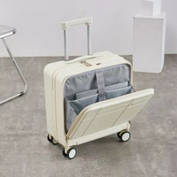 前置開口行李箱男女拉桿箱靜音旅行箱萬向輪密碼箱