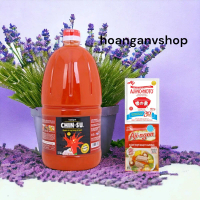 Tương ớt Chinsu 2.1kg - Tặng 1 gói Bột Ngọt Hạt Lớn 100gr, 1gói Hạt Nêm 55gr Gia Vị Nước Sốt Cay