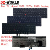 US RU KZ Russian GK Greek TH Thai KR Korean HB Hebrew IL Israel ARA Arabic Keyboard for Lenovo Thinkpad E570 C E575 Laptop