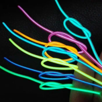 5m/lot EL Cold light fluorescent dance light luminous decorative lines LED luminescence line EL line fluorescence EL Wire