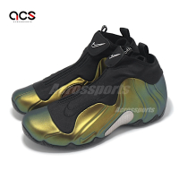 Nike 休閒鞋 Air Flightposite QS 男鞋 金屬綠 黑 氣墊 拉鍊 復古 FV5582-700