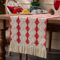 SPECIAL LEBARAN!!! Xmas A Table Runner / Alas Taplak Meja Makan Panjang Natal Christmas - Red, 33x16