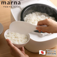 【MARNA】日本製極系列不沾黏飯勺-2入組(透明/白色)