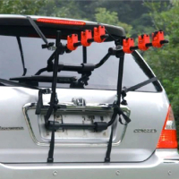 Car Trunk Bike Rack Bearing 45kg 3Bike Car Universal Carrier Rack Bicycle Trunk Rear Racks Fit for Most Cars SUVS Vans Vehicles
