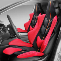 Car Seat Cover Protector Front Seat Cushion 3D Mesh Racing Seat Cover Set Auto Universal for Cars SUV Van Interior Accessories