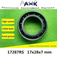 17287 Hybrid Ceramic Bearing 17x28x7 Mm Abec-3 (1 Pc) Bicycle Bottom Brackets &amp; Spares 17287rs Si3n4 Ball Bearings 17287-2rs