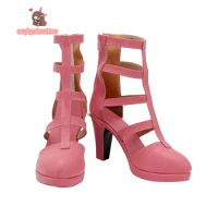 Anime Final Fantasy 7: Remake Aerith Gainsborough Cosplay Shoes Boots Halloween Carnival Cosplay