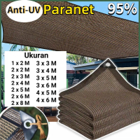 Allieuka Paranet 90% Naungan Jaring/Jaring Naungan Coklat Luar Ruangan/Tenda Naungan Halaman Ruang B