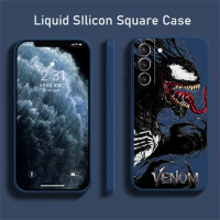 Spiderman Venom Cute Phone Case For Samsung Galaxy S24 S23 S22 S21 S20 Ultra S10 Plus S23 S21 S20 FE Funda Coque Carcasa