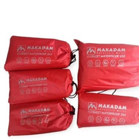 MAKADAM - Flysheet 4 X 6 M Tenda Camping Waterproof Red