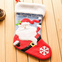 ✤宜家✤超可愛聖誕襪 聖誕節裝飾品 禮物袋 禮品(羊羔絨聖誕老人/ 羊羔絨雪人/羊羔絨麋鹿 )
