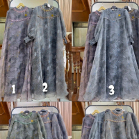 (BISA COD) 100% ORI GAMIS ORGANZA PRINTING MUTE BY SHELLASAUKIA
