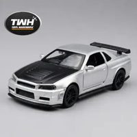 TWH DIECAST INITIAL D MAZDA RX7 FD SKALA 1/36 GTR R34 MIATA MX5 KOLEKSI & HADIAH MENARIK R34 1/36 Si