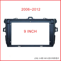 9 Inch For TOYOTA Corolla EX 2007-2012 Auto 2 Din Head Unit Car Radio Stereo Android GPS MP5 Player Install Panel Fascia Frame