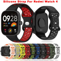 Silicone Band For Xiaomi Redmi Watch 4 Smart Watch Strap Replacement Watchband Bracelet Redmi Watch4 Sport Wristband Belt