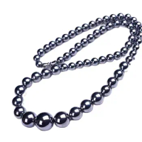 Terahertz Beads Gemstone Necklace Crystal healing gifts
