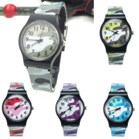 Camouflage Children Watch Quartz Wristwatch For Girls Boy Smart Kids Sport Watches For Teenagers Waterproof Gifts For Kids