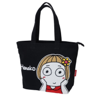 日本限定 Kcompany kikipuri 大眼女孩花子單肩大帆布包KI-TT(附暗袋)拉鍊設計保護隱私