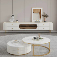 Modern Salon Pedestal TV Stands Luxury Shelf Fireplace TV Stands Cabinet Console Mueble Tv Flotante Media Console Furniture
