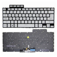 100%New Original US For Asus ROG GA402 GA402R GA402R Zephyrus English Laptop Backlight Keyboard