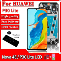 6.15"inch For Huawei P30 Lite Screen Mult Touch Screen Replacement on For huawei P 30 Lite LCD Nova 4E MAR-LX1M/LX1A Display