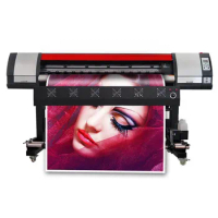 High Resolution Eco Solvent Printer 5 feet 1.6M 1440 dpi Inkjet Sticker Vinyl Banner Printer Plotter
