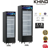 KHIND Showcase Display Chiller KDS250-250L/KDS350-350L | Bottle Cooler Mirror Refrigerator | Cake Co
