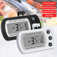Digital LCD Wireless Fridge Thermometer Sensor Freezer Temperature Meter for Aquarium Refrigerator Kitchen Tool -20℃-50℃