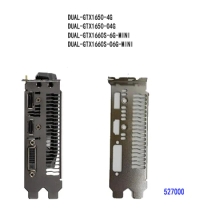 Original New For Asus DUAL-GTX1650-4G，DUAL-GTX1650-O4G Graphic Card Video Card I/O Shield Back Plate BackPlate Blende Bracket