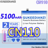 High Capacity GUKEEDIANZI Battery 5100mAh For Nokia CN110 1ICP5/65/78/X20/X10