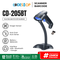 Barcode Scanner Handheld Imager Codeshop CD205 BT Toko Retail Resto